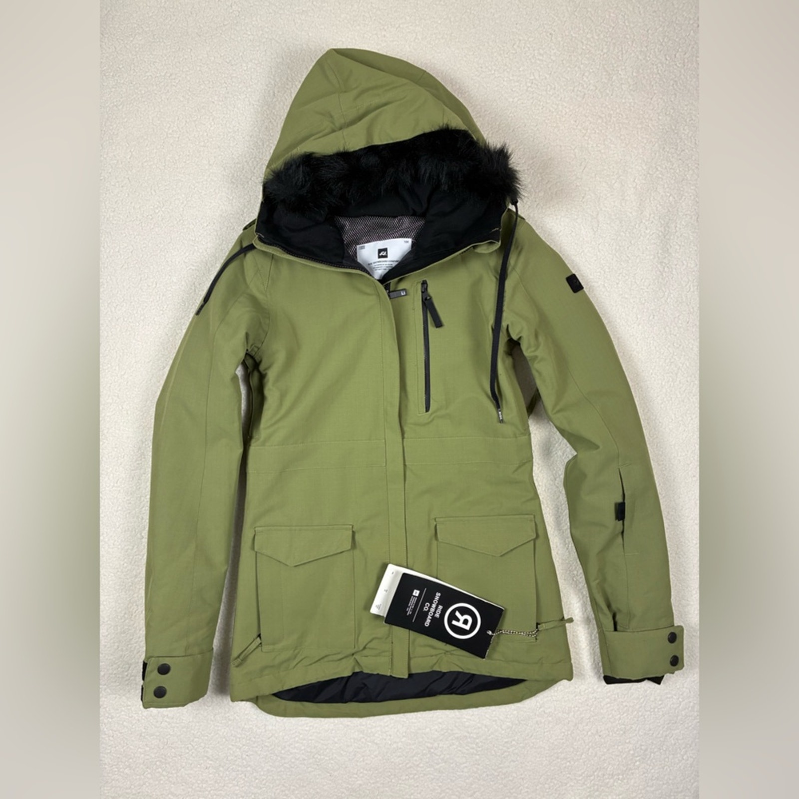 Nwt Women’s Ride Snowboard Marion Jacket In Army Green Sz Xs